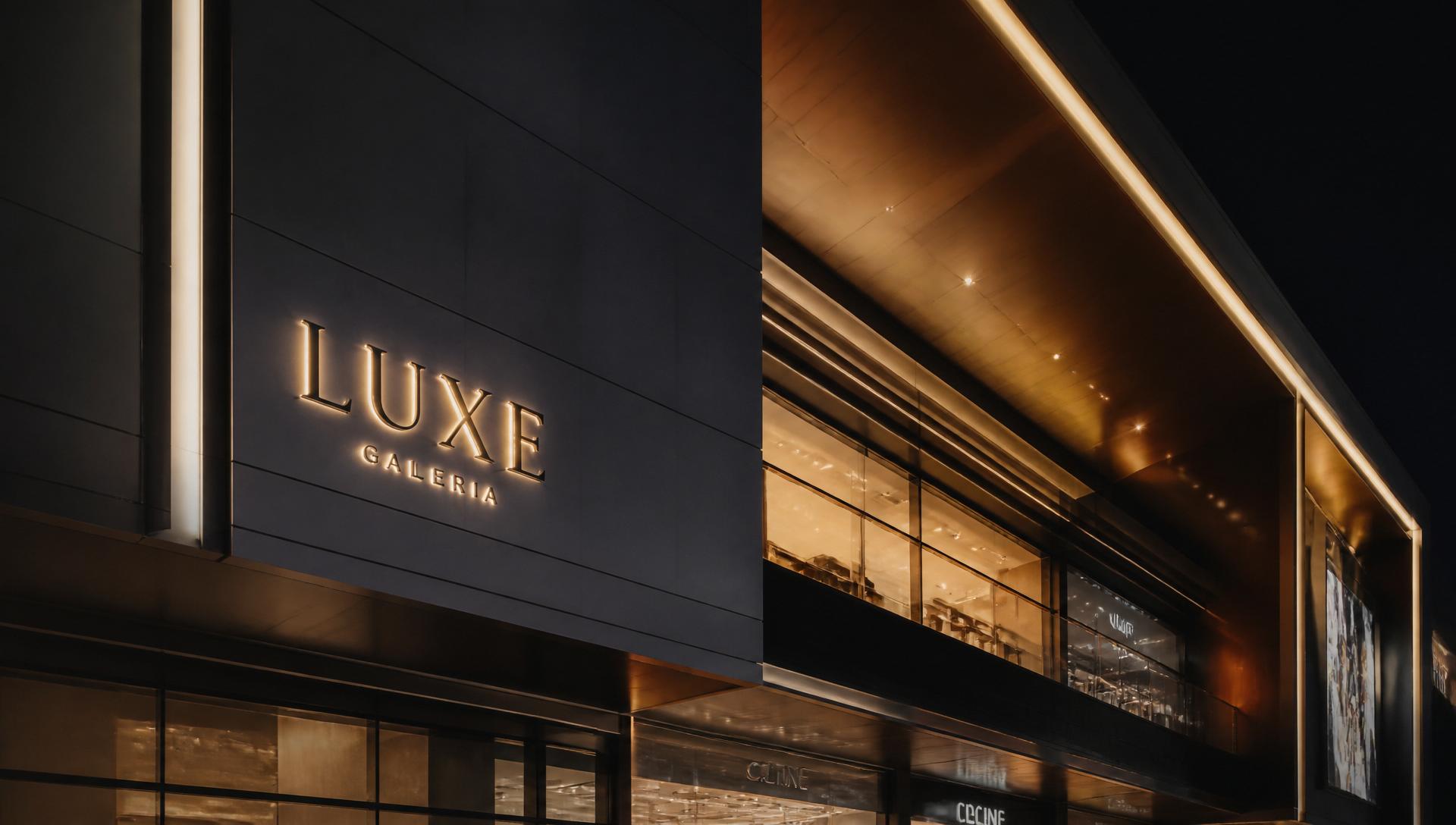 Fachada iluminada